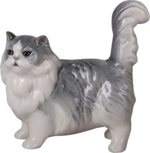 10612657 Императорский фарфоровый завод Скульптура "Персидский кот Патрисия" Фарфор твердый