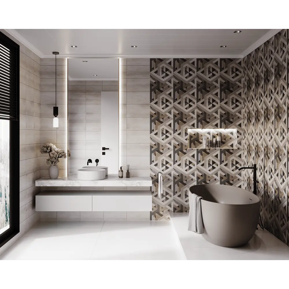 Панель ПВХ Шале бежевый 2700x375x8 мм VENTA STLM-2176927 - Вид №1