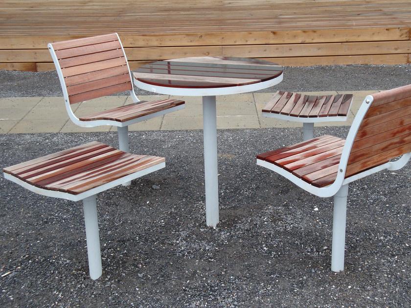 Nola Industrier Садовый стул из стали и дерева Parco sun-id-1356773 - Вид №7