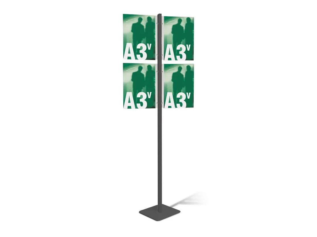 Алюминиевая двухсторонняя напольная витрина для брошюр STUDIO T InUno ARCH-00029206 - Вид №4