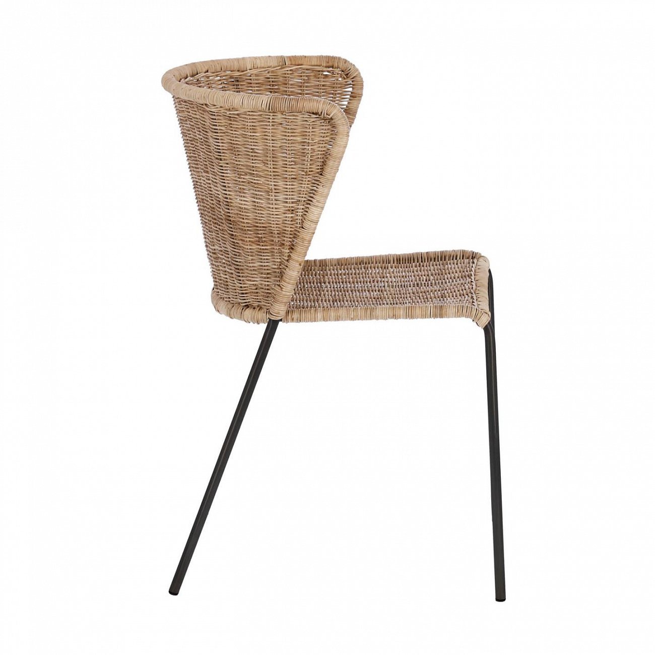 Стул бежевый садовый плетеный Fantine от La Forma LA FORMA  00-3864441 Бежевый  - Вид №1