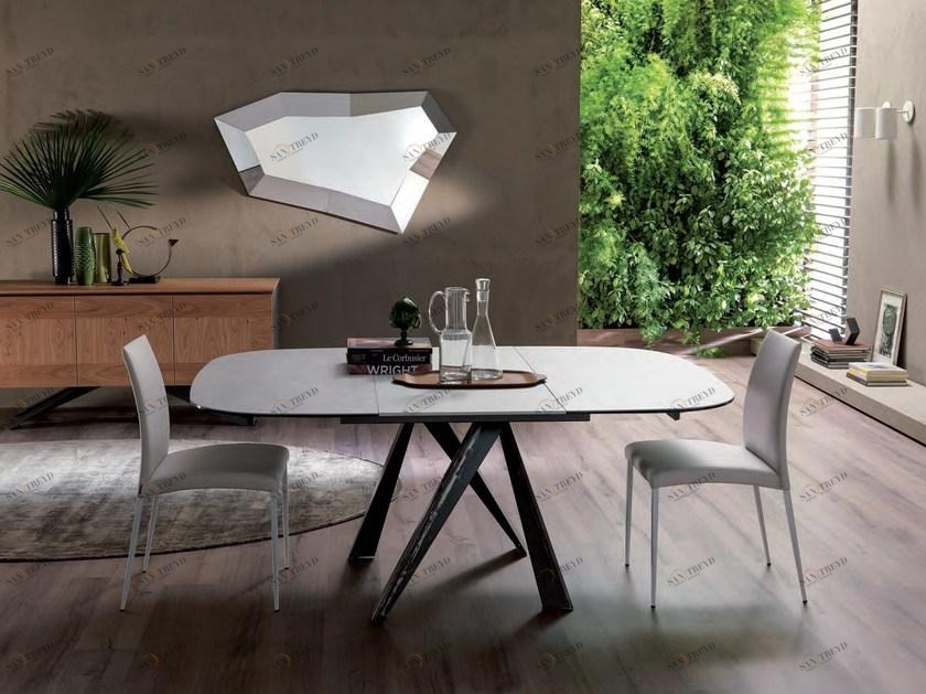 Ozzio Italia Раздвижной хрустальный стол  T246 