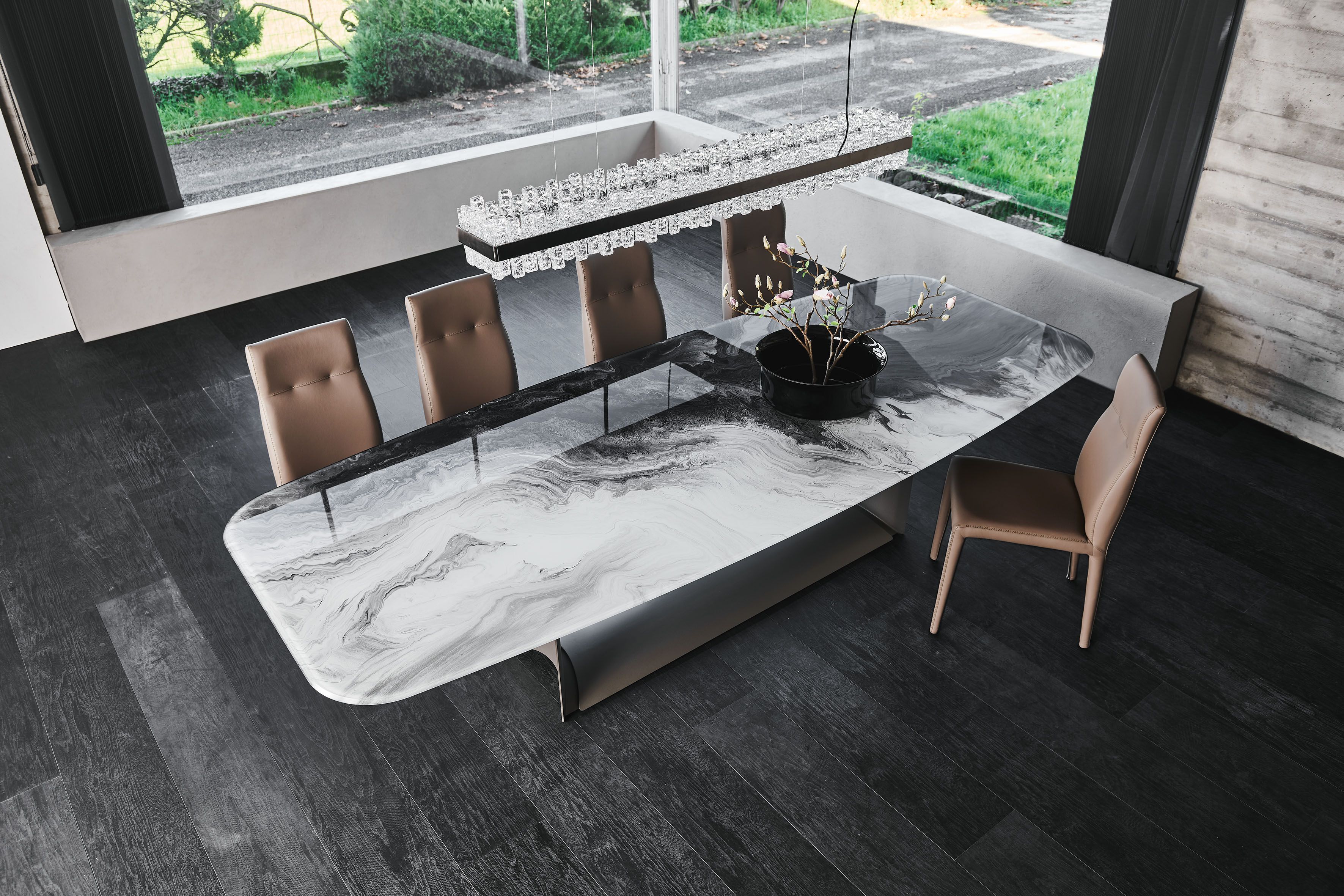 Стальной и хрустальный стол Cattelan italia DRAGON CRYSTALART ARCH-00063630 - Вид №1