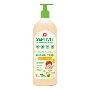 90753122 Жидкое мыло для рук SPTV_soap_baby_camomile_1000 Ромашка 1 л STLM-0368276 SEPTIVIT