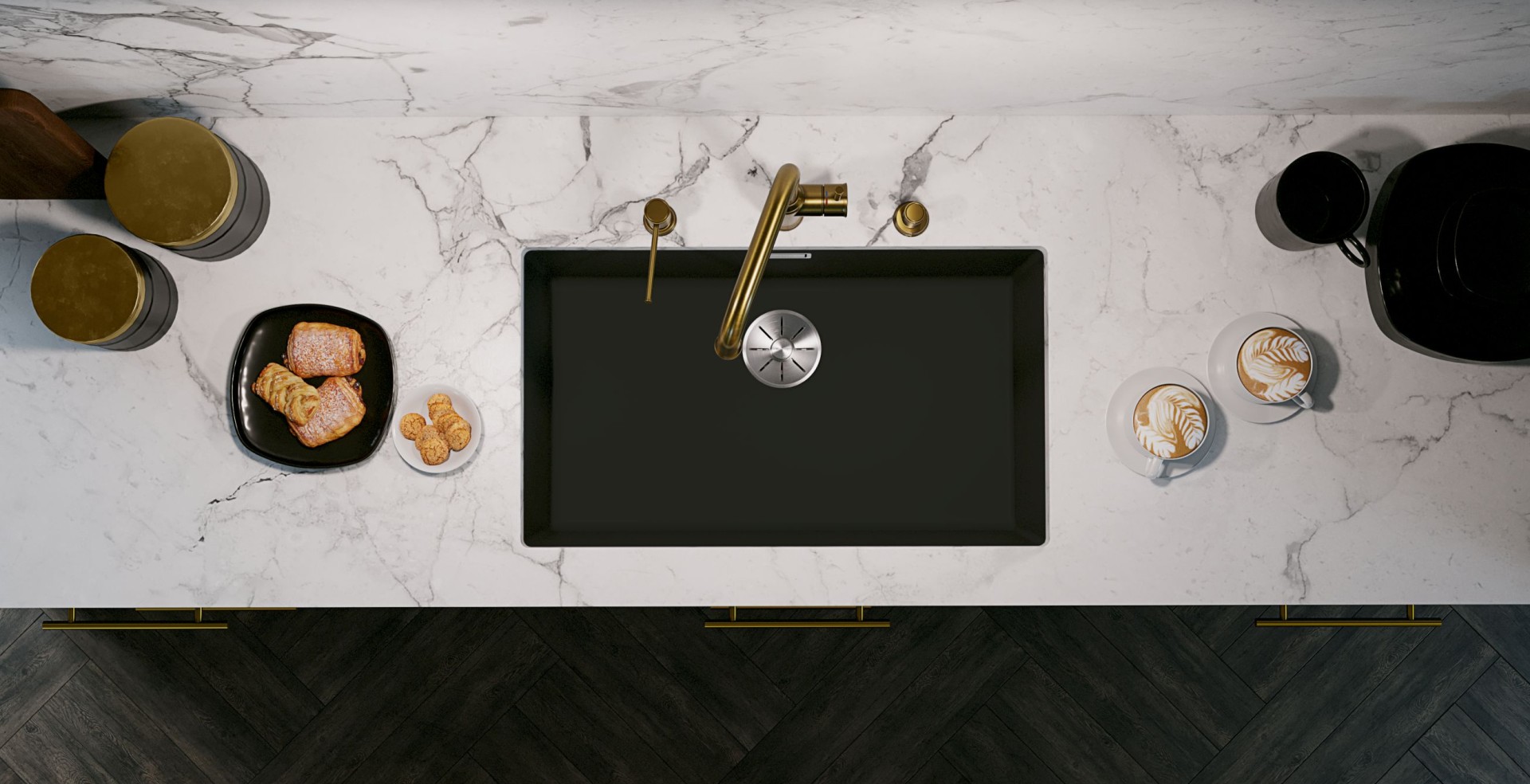 523442 Кухонная мойка Blanco Subline 700-U антрацит  Blanco Subline Антрацит - Вид №3