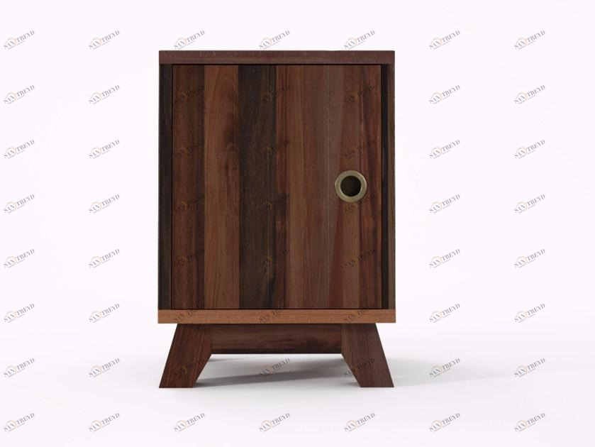 KARPENTER Квадратная деревянная тумбочка в современном стиле Brooklyn Bf30-mh