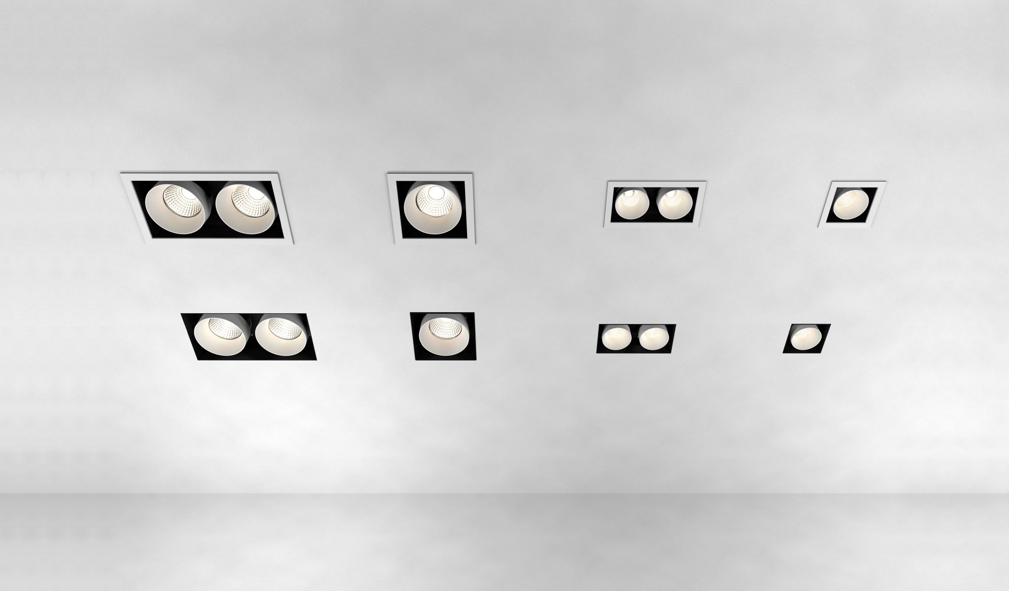 Несколько светодиодных утопленных прожекторов ONOK Lighting Ринго ARCH-00033556 - Вид №1