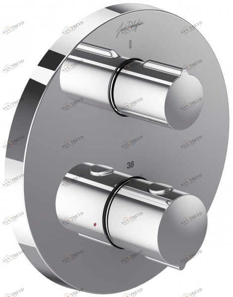 E75386-CP Встраиваемый смеситель, термостат, круглый дизайн ручек Jacobdelafon MODULO Santreyd