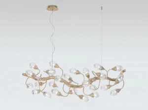 Serip Подвесной светильник из бронзы ручной работы Lotus Ct3408/25