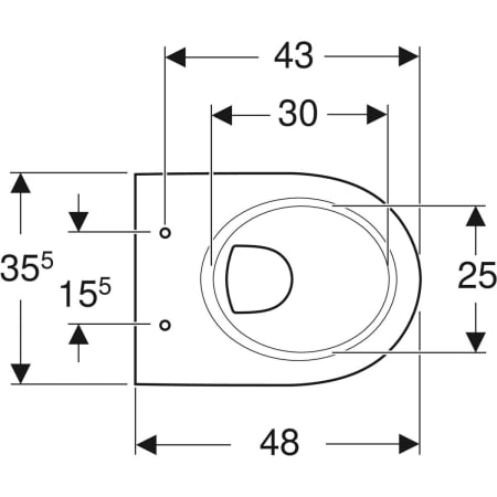 203245000 Подвесной унитаз настенный Белый Geberit  Германия  - Вид №2