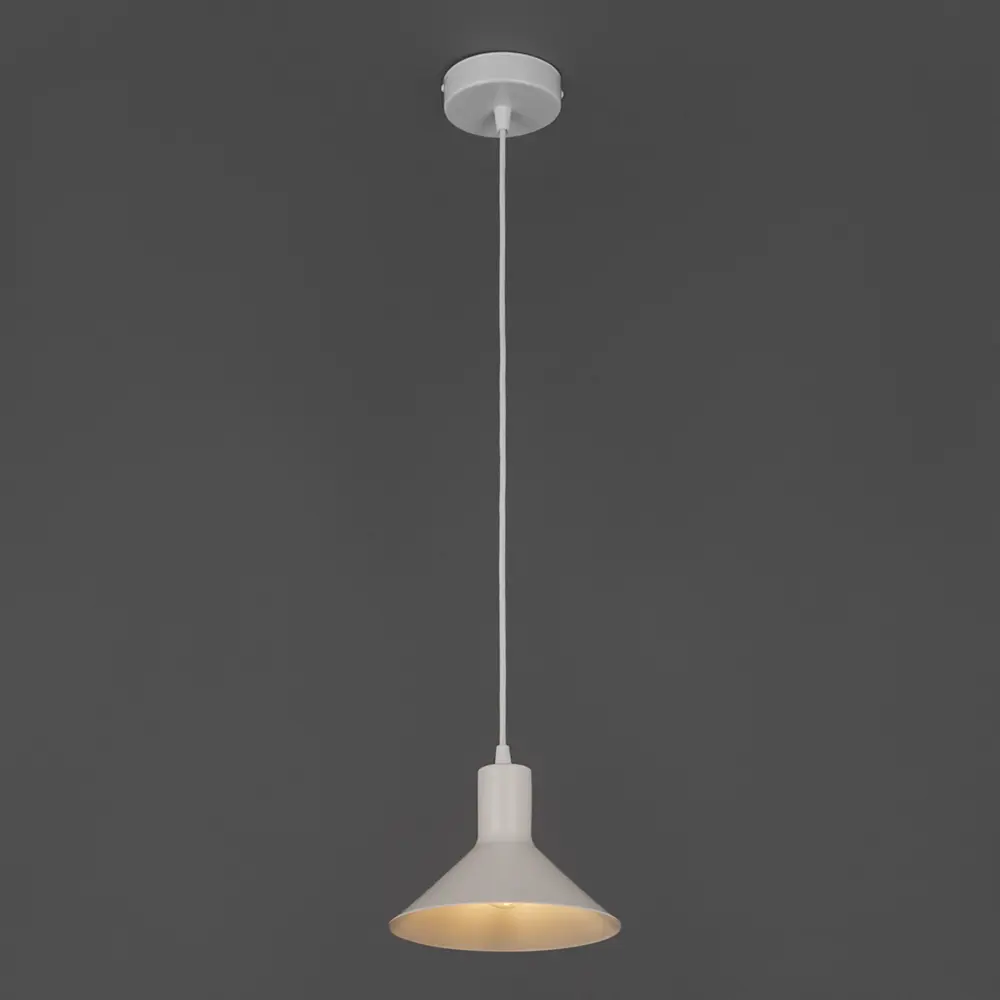 Подвесной светильник Vitaluce Клод вайт 1 лампа 3м² Е27 цвет белый матовый STLM-2125873 - Вид №2