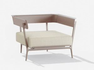 Тканевое садовое кресло с подлокотниками