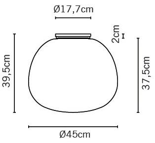 Fabbian Стеклянный потолочный светильник Lumi mochi sun-id-1411843 - Вид №1
