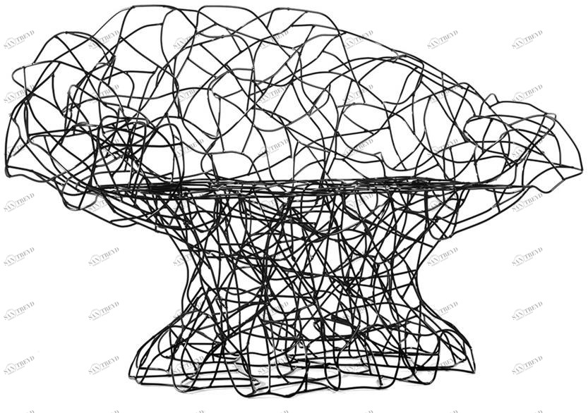 edra Кресло из гнутой вручную проволоки из нержавеющей стали Corallo Col010