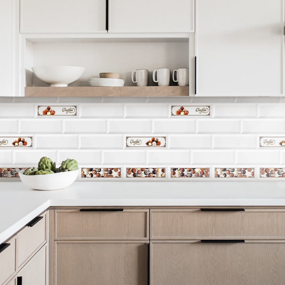 Кухонный фартук АБС Stella Light Керамика Choko 600*3000*0,75мм STSR-1002 - Вид №1