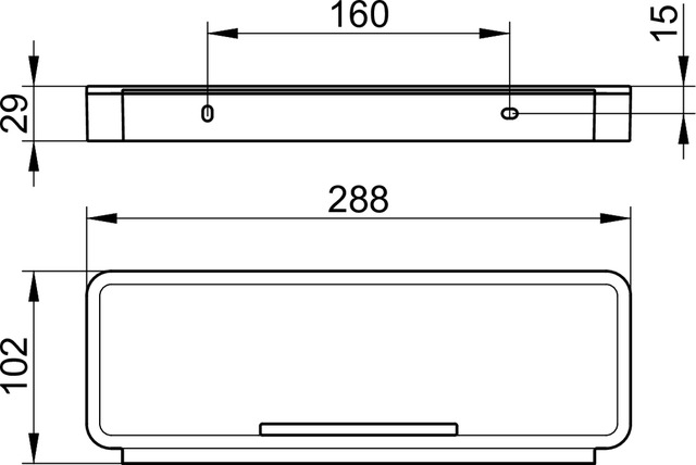 14959010037 Корзинка для душа KEUCO Plan - Вид №3