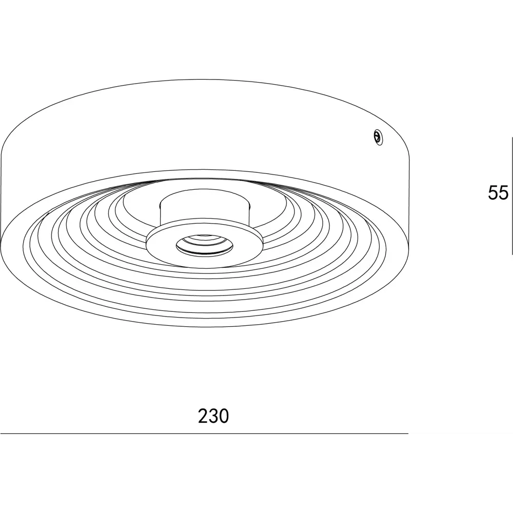 Светильник настенно-потолочный Gesso Ring 10218/S, 15 м², белый свет, цвет белый 82137861 STLM-2153261 Escada  - Вид №1