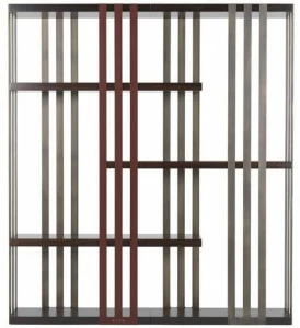 ETRO Home Interiors Открытый книжный шкаф из дерева и металла Klee E.kle.541.a