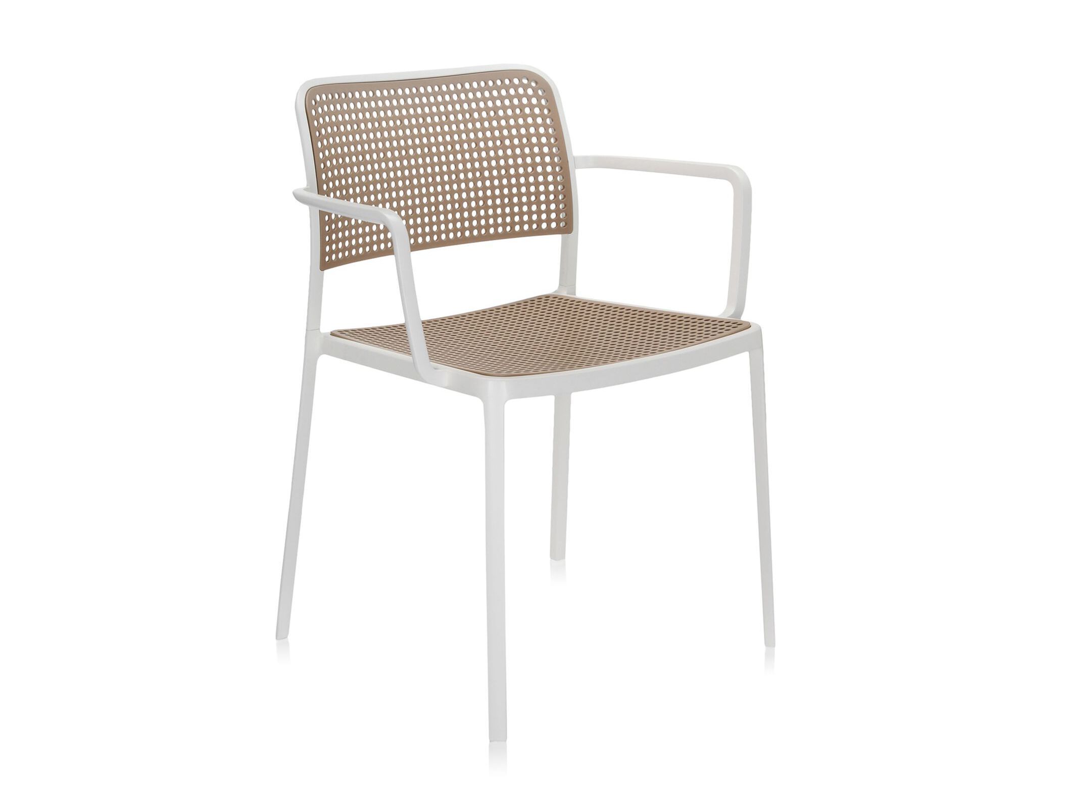 Алюминиевый штабелируемый стул с подлокотниками Kartell AUDREY ARCH-00131183