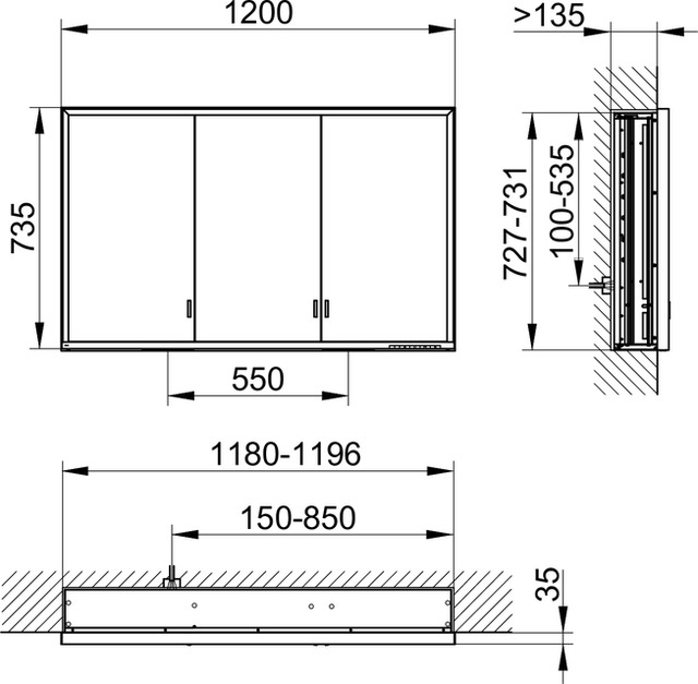 14315172303 Зеркальный шкаф KEUCO Royal Lumos - Вид №2