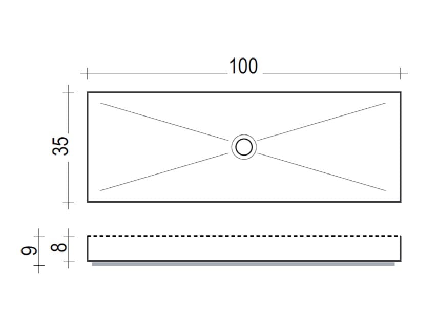 Металлическая прямоугольная столешница Moab Industrial Line ARCH-00083870 - Вид №4