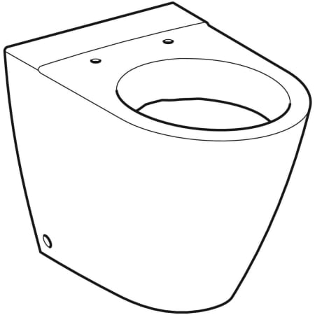 500.878.00.1 Напольный унитаз Geberit iCon, приставной, закрытая форма Geberit  - Вид №1