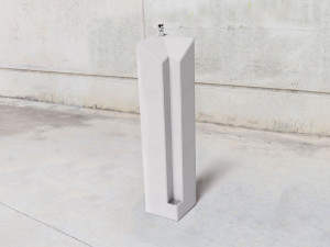 Бетонный пол фонтан