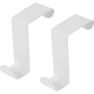 Крючок на дверь Gromell Stur 6x5.8x2.5 см нержавеющая сталь цвет белый нагрузка до 5 кг 2 шт