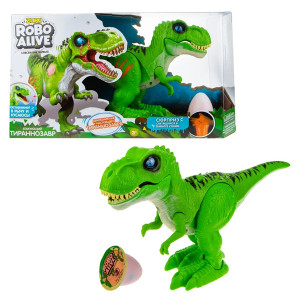 T19289 Игровой набор "Робо-Тираннозавр" зеленый (+слайм в наборе) Zuru RoboAlive