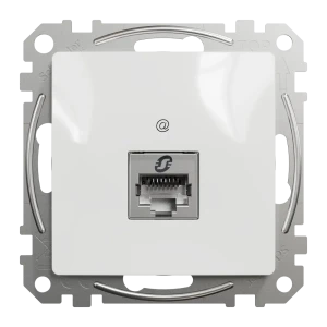 Розетка компьютерная встраиваемая Systeme Electric Sedna Design RJ45 cat 5E, цвет белый 84794315 STLM-2131062