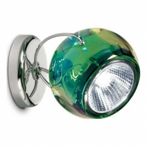 Светильник настенно-потолочный зеленый Fabbian D57G1343 FABBIAN  00-3882504 Зеленый