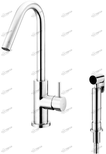 JUSTIME Смеситель для кухни на столешнице из нержавеющей стали Still one 7772-96-82s1