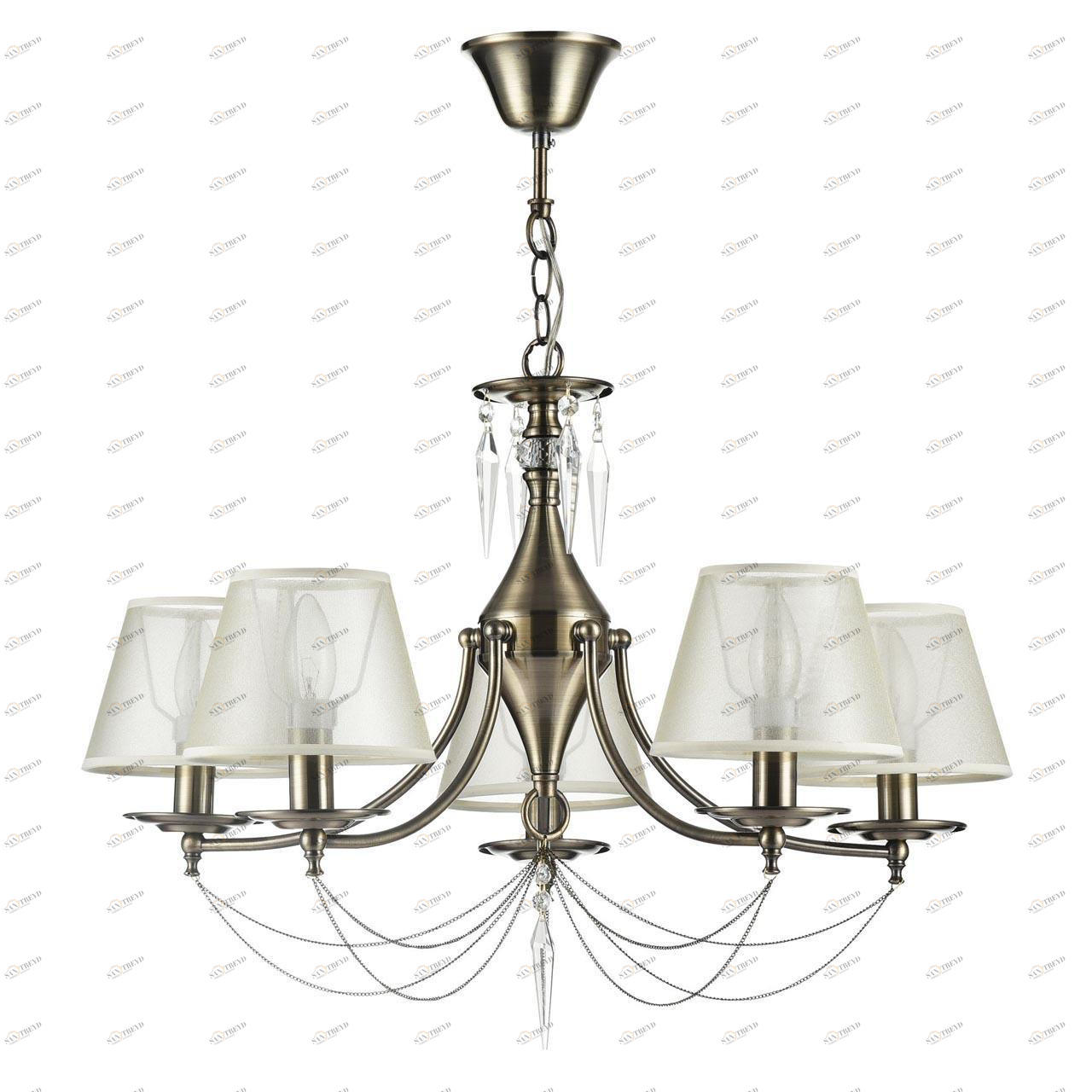 Подвесная люстра Freya Garcia FR2908-PL-05-BZ FREYA GARCIA 186729 Белый 