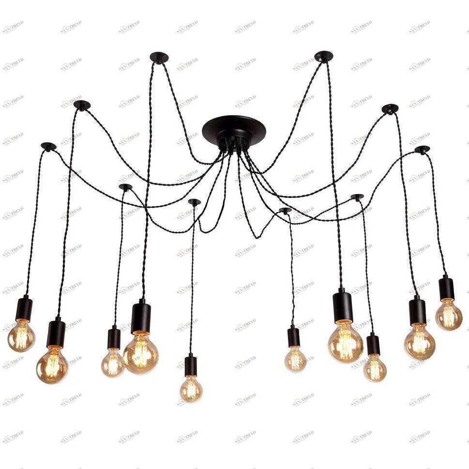 Подвесная люстра Arte Lamp 76 A9184SP-10BK ARTE LAMP ДИЗАЙНЕРСКИЕ 056513 Черный 