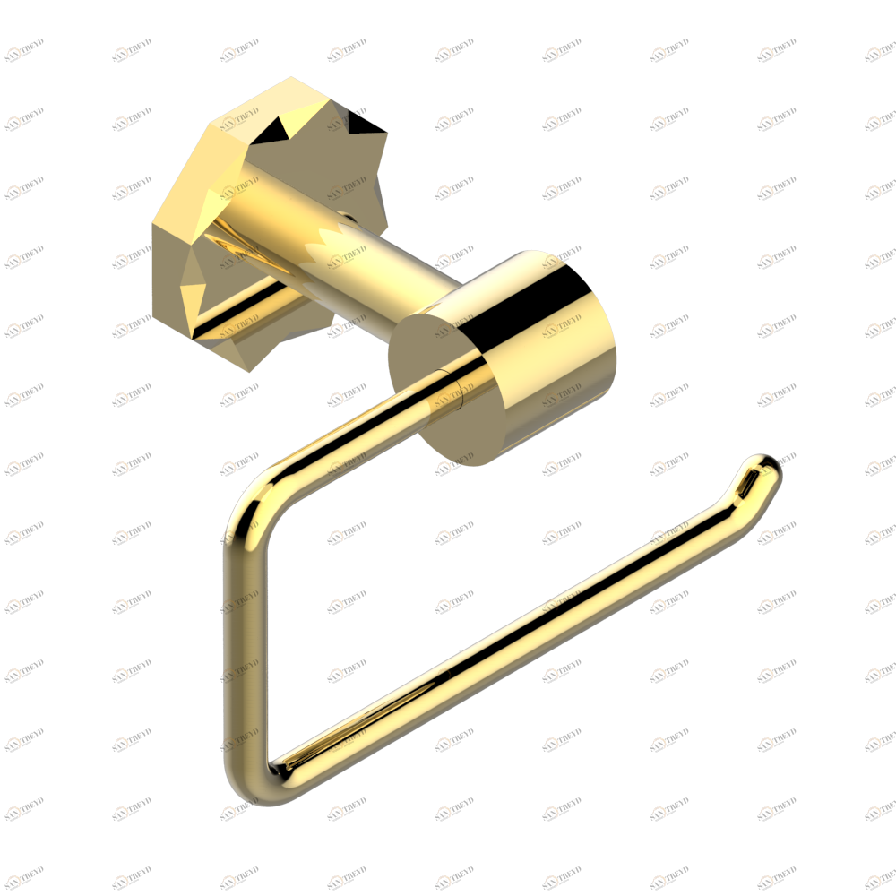 U2N-538A Бумагодержатель настенный без крышки Thg-paris Nihal porcelaine ivoire Покрытие PVD золотистый цвет U2N-538A CAT.F