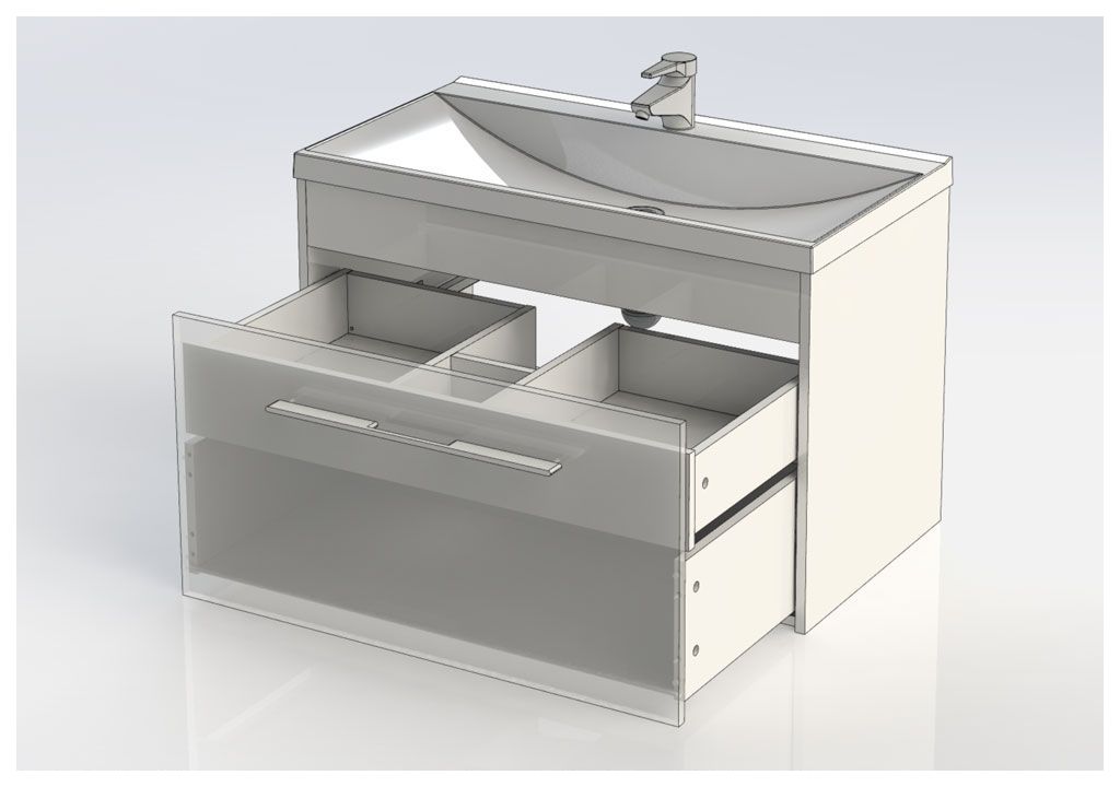 Тумба с раковиной Aquanet Августа 90 белый 0021003000204119 - Вид №4