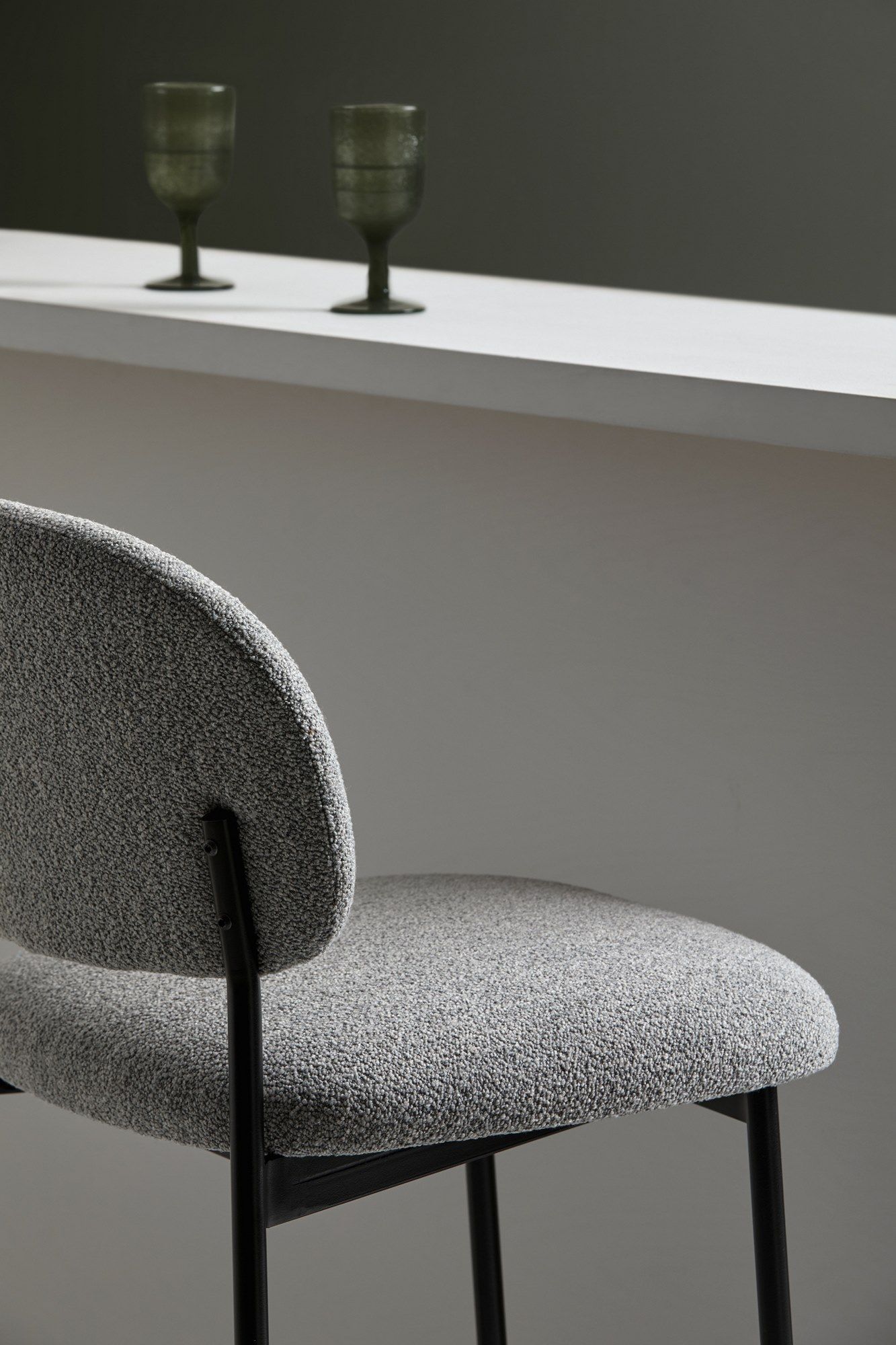 Высокий тканевый стул с подставкой для ног Blasco&Vila RC Metal ARCH-00137343 - Вид №7