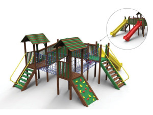 Рециркулированная пластиковая игровая структура