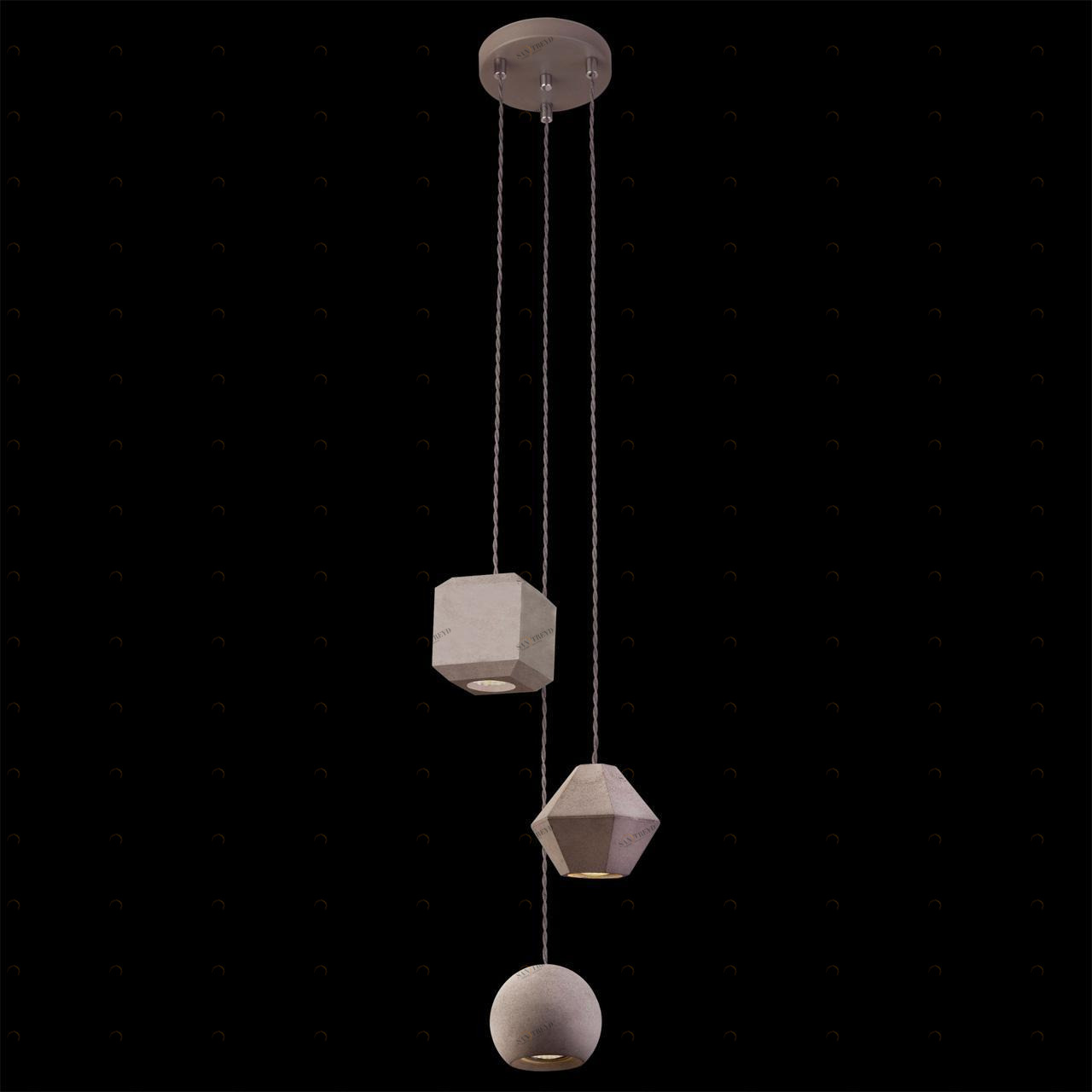 Подвесная люстра Nowodvorski Geometric 9695 NOWODVORSKI ДИЗАЙНЕРСКИЕ 186505 Серый 