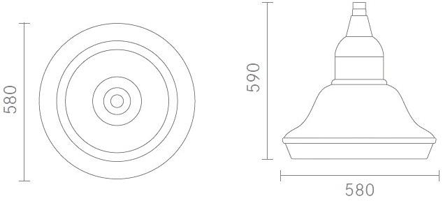 Cariboni group Светодиодный садовый светильник из алюминия Classic sun-id-1449635 - Вид №2