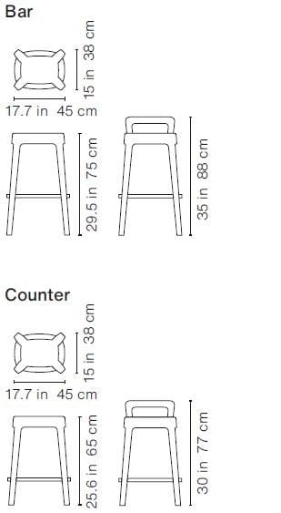 Высокий стальной барный стул RS Barcelona OMBRA ARCH-00024296 - Вид №12