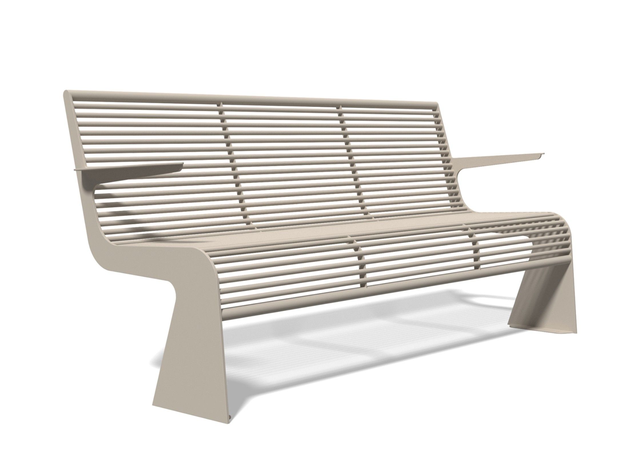 Скамья из нержавеющей стали с подлокотниками BENKERT BANKE Siardo ARCH-00065529 - Вид №1