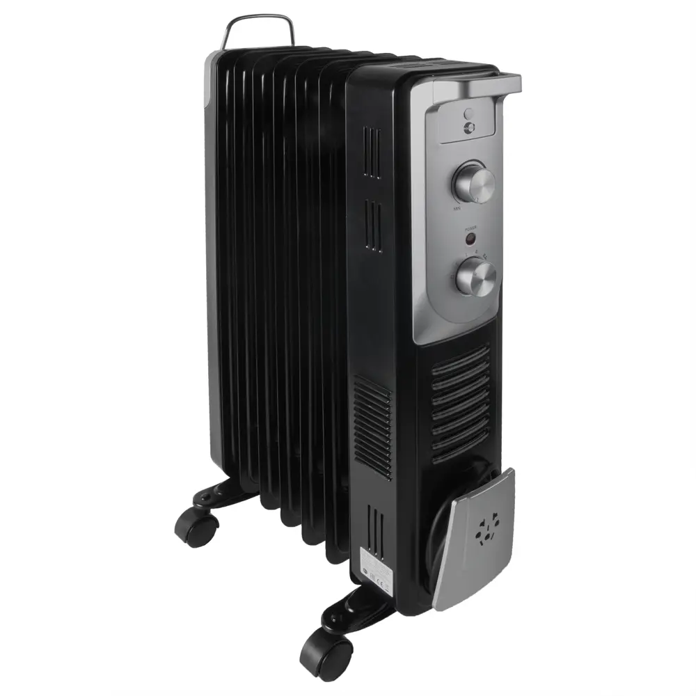 Обогреватель масляный Equation с механическим термостатом, 1500 Вт, 7 секций, цвет черный STLM-2146403 - Вид №1