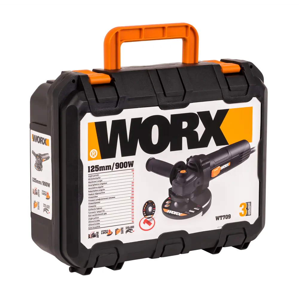 Углошлифовальная машина WORX WT709 900Вт с диском 125мм 89352763 STLM-0846294 - Вид №9