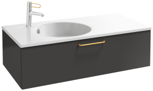 EB2516-R8-M90 Тумба под столешницу 100 см, 1 ящик, золотая ручка JACOB DELAFON ODÉON RIVE GAUCHE