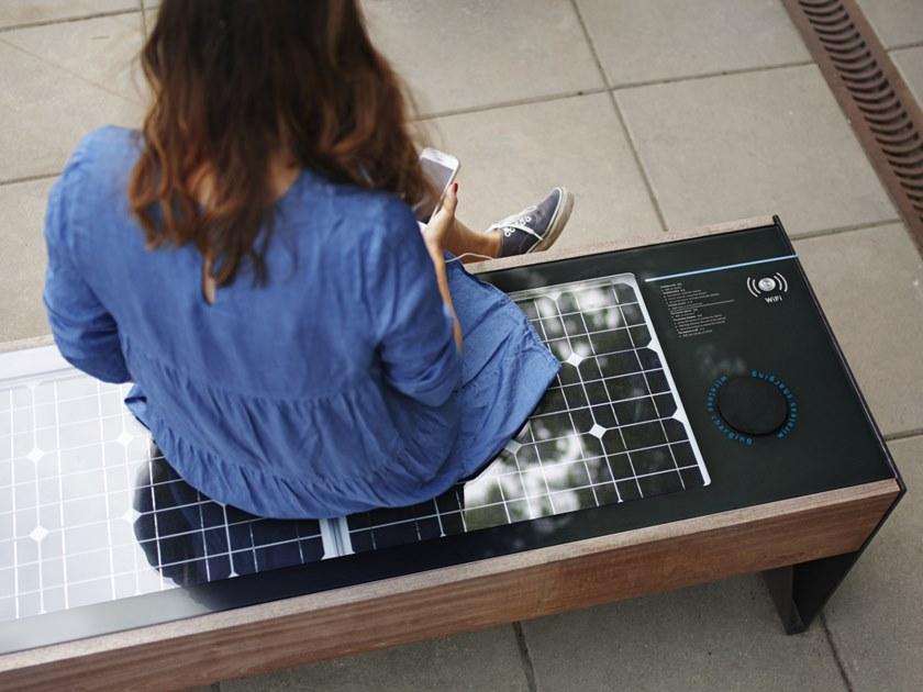 mmcité1 Скамейка с разъемом usb Blocq sun-id-1444462 - Вид №1