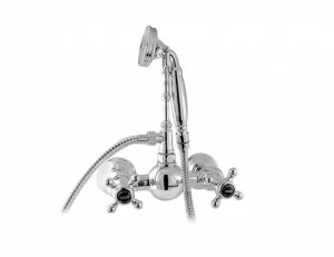 035019.N00.30 Смеситель для душа с черным фарфором Античная латунь