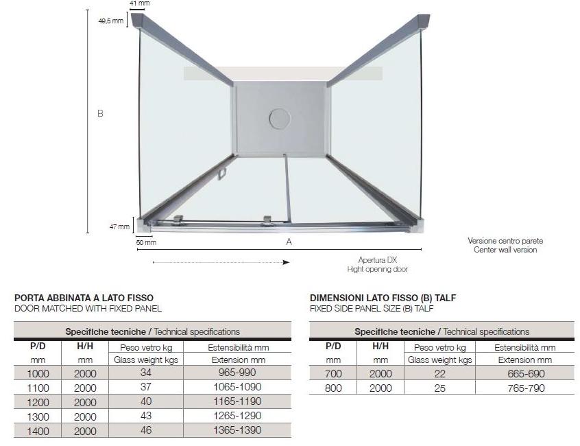 TAMANACO Хрустальная душевая кабина с раздвижной дверцей sun-id-1353443 - Вид №2
