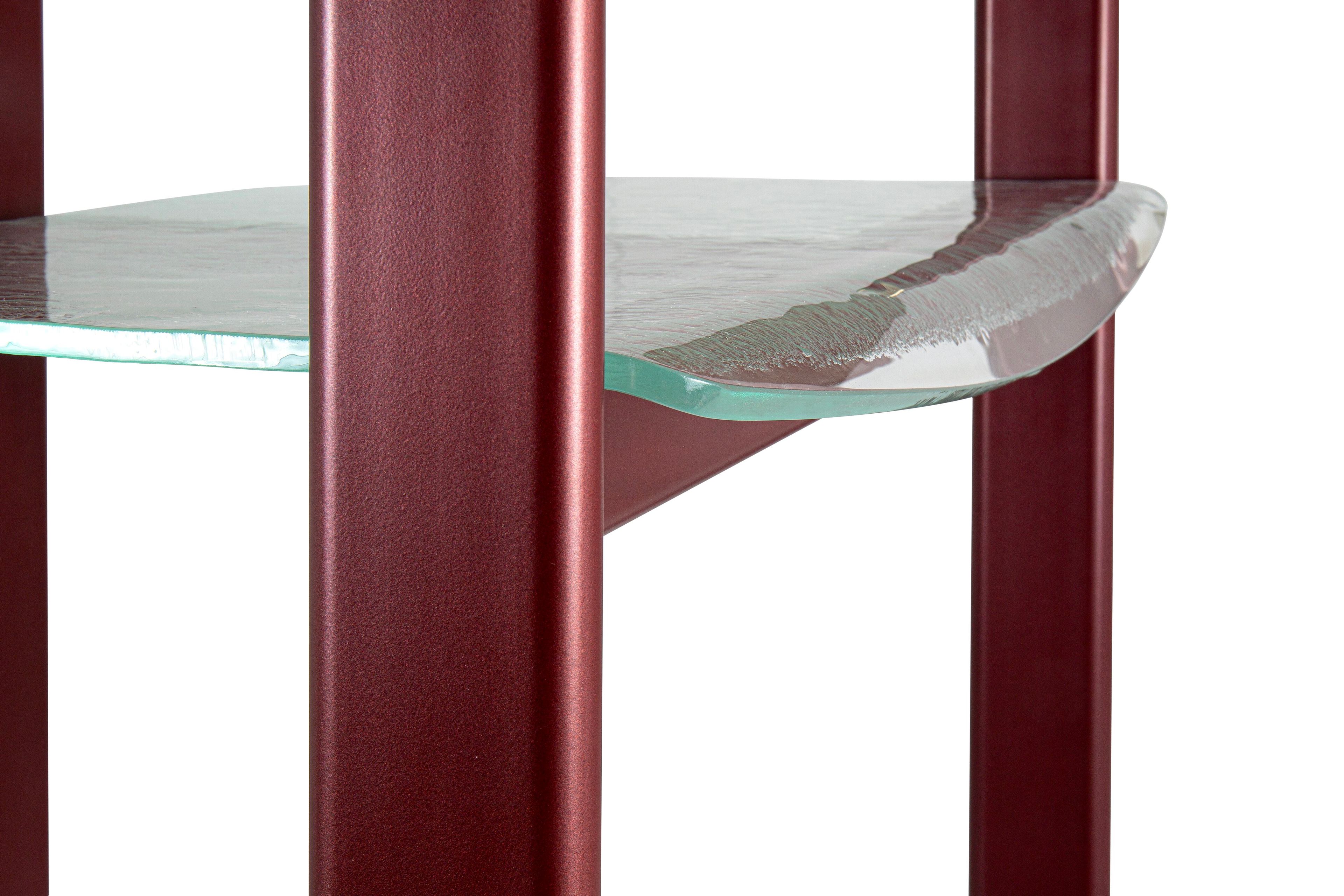 Отдельно стоящий книжный шкаф из металла и стекла Borzalino PETRA ARCH-00103714 - Вид №15