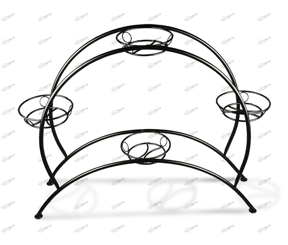Подставка для цветов Koleso 4060 SHEFFILTON ПОДСТАВКИ ДЛЯ ЦВЕТОВ 015001 Чёрный 